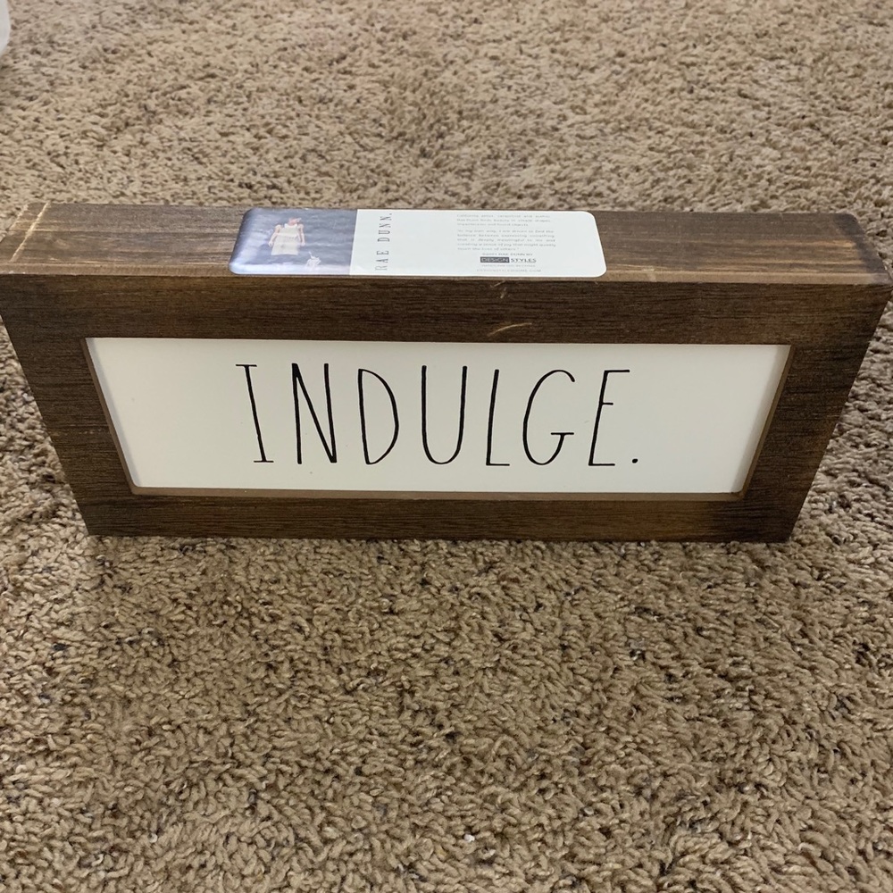 Rae Dunn Indulge sign